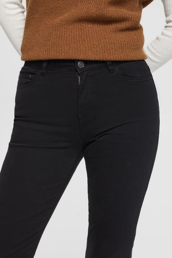 Pantalon taille mi-haute coupe Skinny Fit, BLACK, detail image number 0