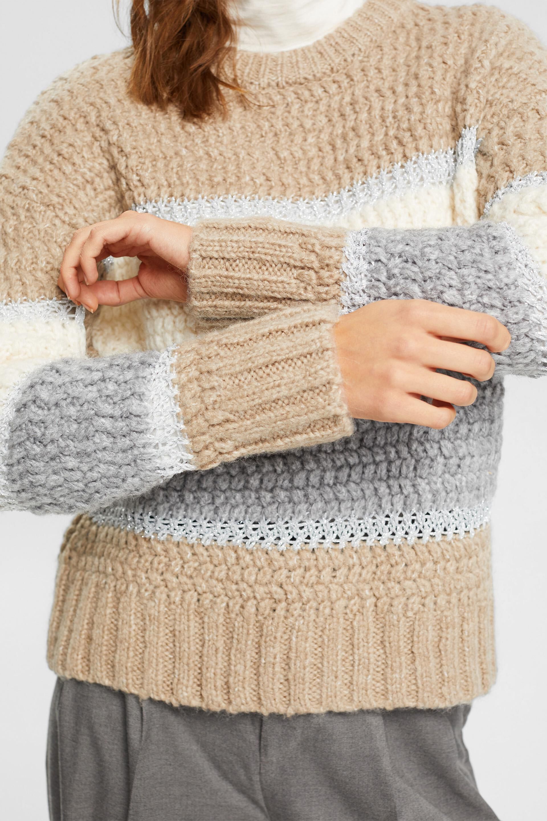 ESPRIT – Pull en maille de laine mélangée sur notre boutique en ligne