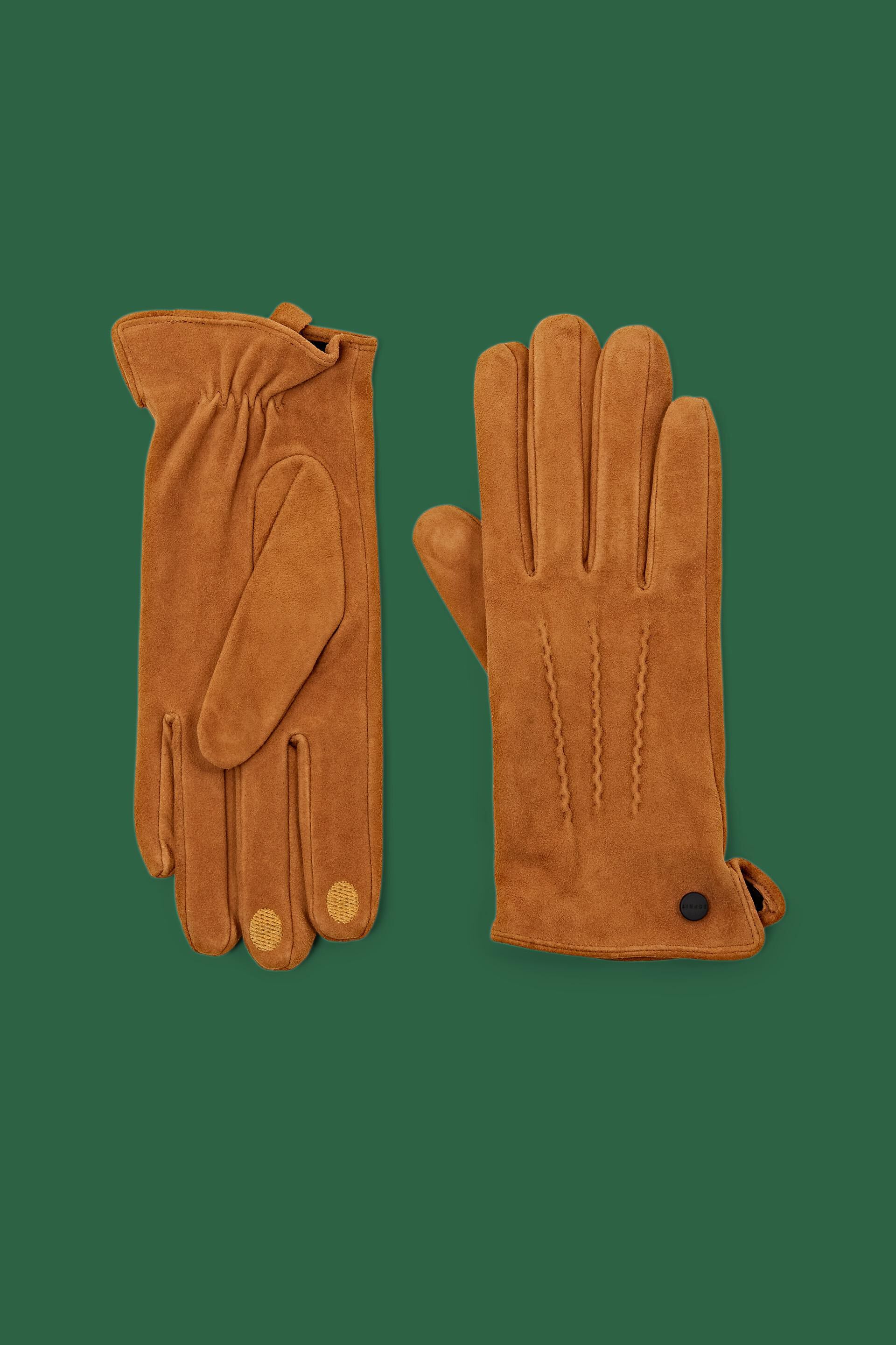 Gants Casual Tactiles en Laine Mélangée, Femme